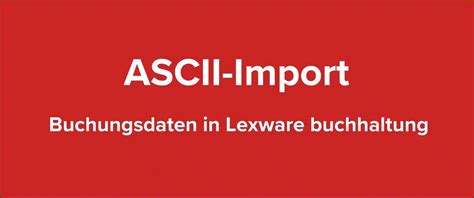 import in lexware buchhaltung.